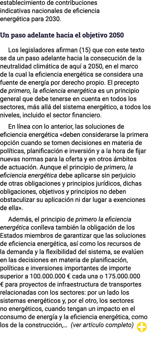 establecimiento de contribuciones indicativas nacionales de eficiencia energética para 2030  Un paso adelante hacia e   