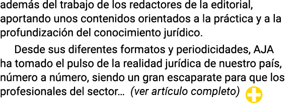 además del trabajo de los redactores de la editorial, aportando unos contenidos orientados a la práctica y a la profu   
