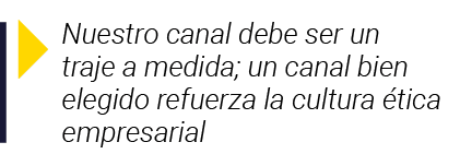  Nuestro canal debe ser un traje a medida; un canal bien elegido refuerza la cultura ética empresarial