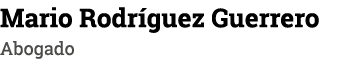 Mario Rodríguez Guerrero Abogado