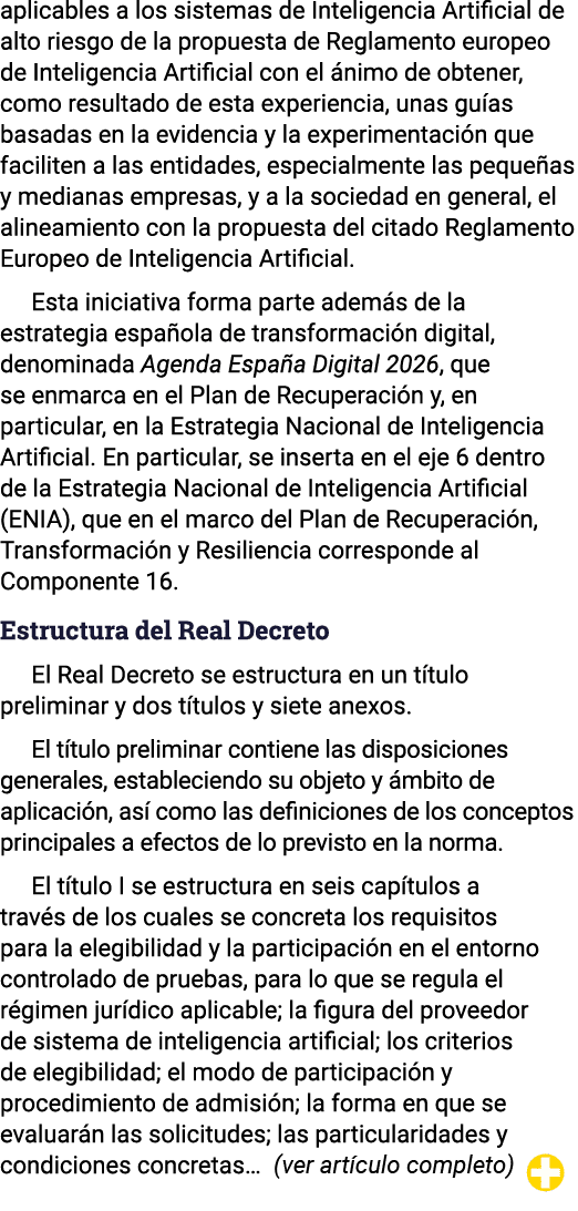 aplicables a los sistemas de Inteligencia Artificial de alto riesgo de la propuesta de Reglamento europeo de Intelige   