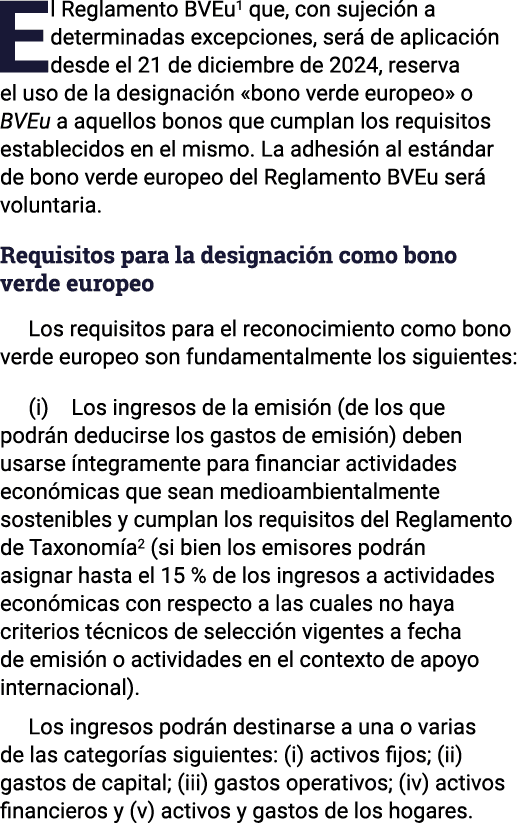 El Reglamento BVEu1 que, con sujeción a determinadas excepciones, será de aplicación desde el 21 de diciembre de 2024   