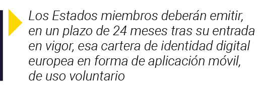  Los Estados miembros deberán emitir, en un plazo de 24 meses tras su entrada en vigor, esa cartera de identidad digi   