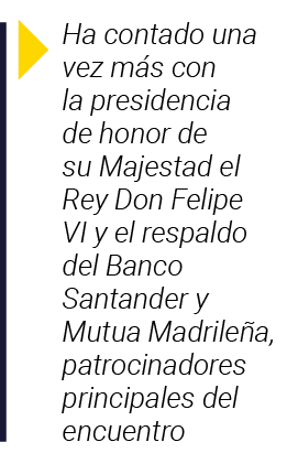  Ha contado una vez más con la presidencia de honor de su Majestad el Rey Don Felipe VI y el respaldo del Banco Santa   