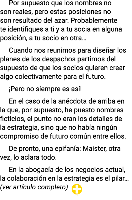 Por supuesto que los nombres no son reales, pero estas posiciones no son resultado del azar  Probablemente te identif   