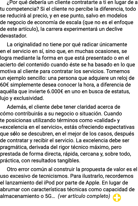  Por qué debería un cliente contratarte a ti en lugar de a tu competencia  Si el cliente no percibe la diferencia, to   