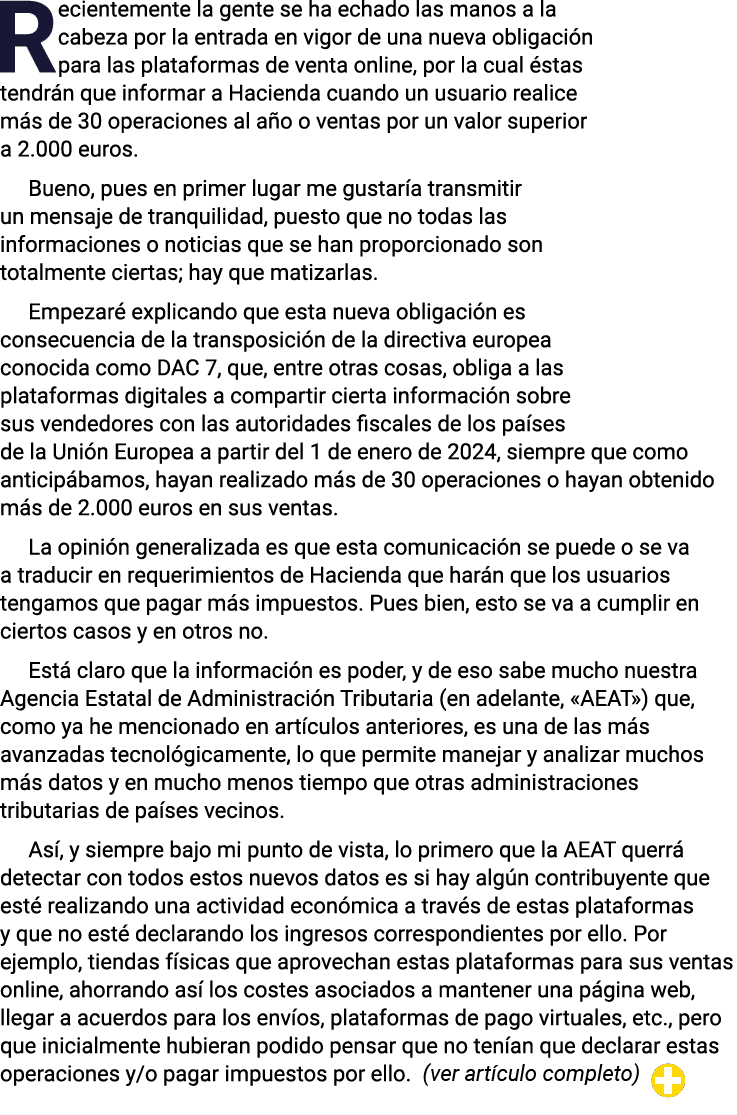 Recientemente la gente se ha echado las manos a la cabeza por la entrada en vigor de una nueva obligación para las pl   