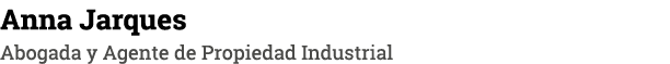 Anna Jarques Abogada y Agente de Propiedad Industrial
