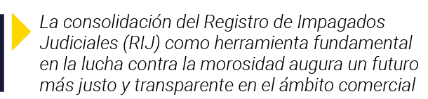  La consolidación del Registro de Impagados Judiciales (RIJ) como herramienta fundamental en la lucha contra la moros   
