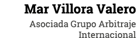 Mar Villora Valero Asociada Grupo Arbitraje Internacional