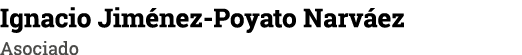 Ignacio Jiménez-Poyato Narváez Asociado
