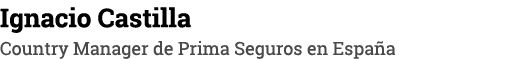 Ignacio Castilla Country Manager de Prima Seguros en España