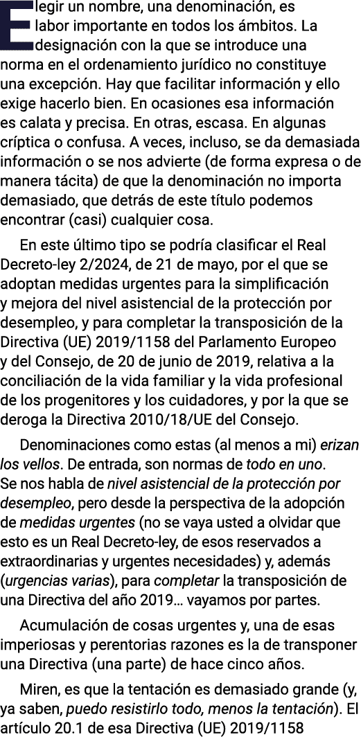 Elegir un nombre, una denominación, es labor importante en todos los ámbitos  La designación con la que se introduce    