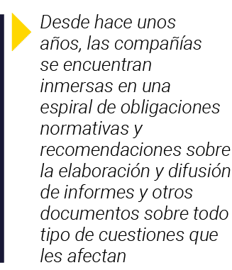  Desde hace unos años, las compañías se encuentran inmersas en una espiral de obligaciones normativas y recomendacion   