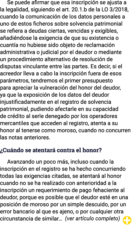 Se puede afirmar que esa inscripción se ajusta a la legalidad, siguiendo el art  20 1 b de la LO 3 2018, cuando la co   