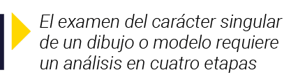  El examen del carácter singular de un dibujo o modelo requiere un análisis en cuatro etapas