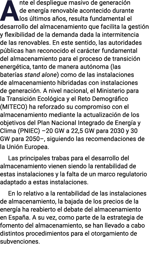 Ante el despliegue masivo de generacio n de energi a renovable acontecido durante los u ltimos an os, resulta fundame   