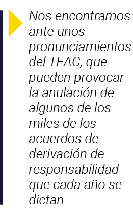  Nos encontramos ante unos pronunciamientos del TEAC, que pueden provocar la anulación de algunos de los miles de los   