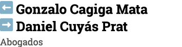  Gonzalo Cagiga Mata  Daniel Cuyás Prat Abogados