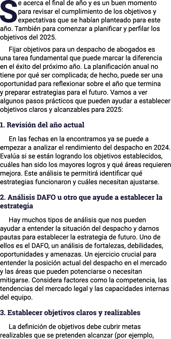 Se acerca el final de año y es un buen momento para revisar el cumplimiento de los objetivos y expectativas que se ha   