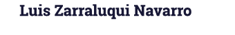 Luis Zarraluqui Navarro