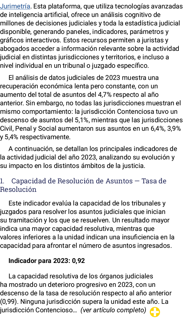 Jurimetría  Esta plataforma, que utiliza tecnologías avanzadas de inteligencia artificial, ofrece un análisis cogniti   