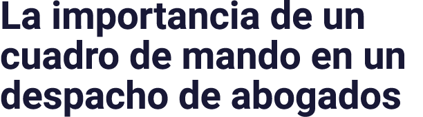 La importancia de un cuadro de mando en un despacho de abogados