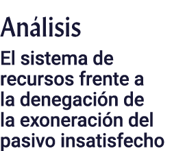 Análisis El sistema de recursos frente a la denegación de la exoneración del pasivo insatisfecho