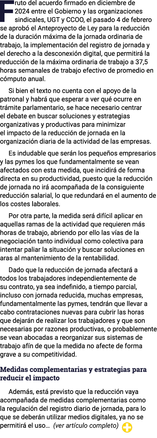 Fruto del acuerdo firmado en diciembre de 2024 entre el Gobierno y las organizaciones sindicales, UGT y CCOO, el pasa   