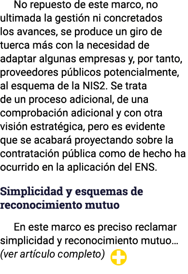 No repuesto de este marco, no ultimada la gestión ni concretados los avances, se produce un giro de tuerca más con la   