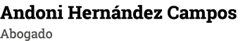 Andoni Hernández Campos Abogado