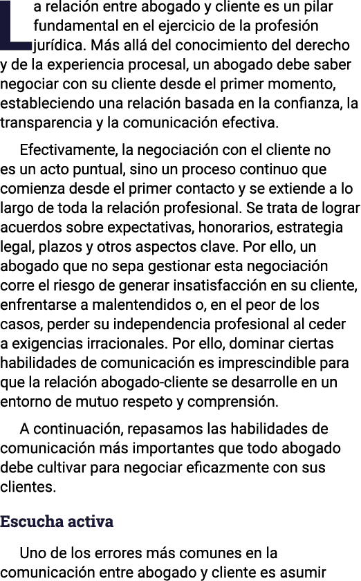La relación entre abogado y cliente es un pilar fundamental en el ejercicio de la profesión jurídica  Más allá del co   