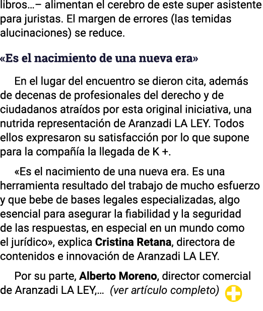 libros   alimentan el cerebro de este super asistente para juristas  El margen de errores (las temidas alucinaciones)   