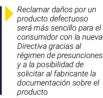  Reclamar daños por un producto defectuoso será más sencillo para el consumidor con la nueva Directiva gracias al rég   