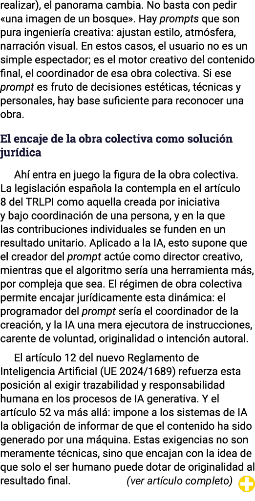 realizar), el panorama cambia  No basta con pedir  una imagen de un bosque   Hay prompts que son pura ingeniería crea   
