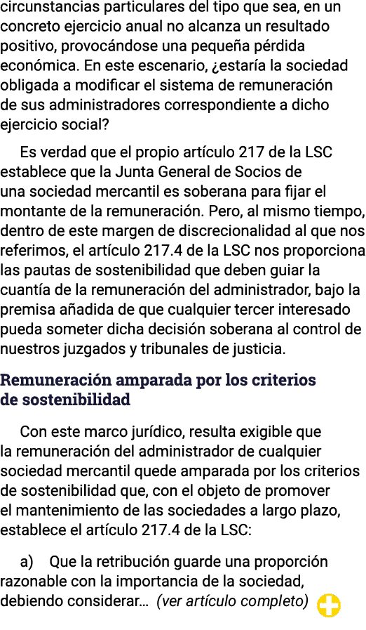 circunstancias particulares del tipo que sea, en un concreto ejercicio anual no alcanza un resultado positivo, provoc   