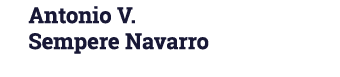 Antonio V  Sempere Navarro