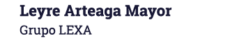Leyre Arteaga Mayor Grupo LEXA
