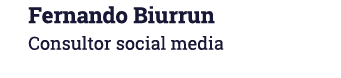 Fernando Biurrun Consultor social media