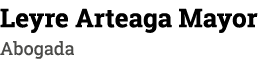 Leyre Arteaga Mayor Abogada
