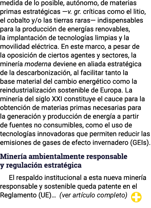 medida de lo posible, autónomo, de materias primas estratégicas —v  gr  críticas como el litio, el cobalto y o las ti   