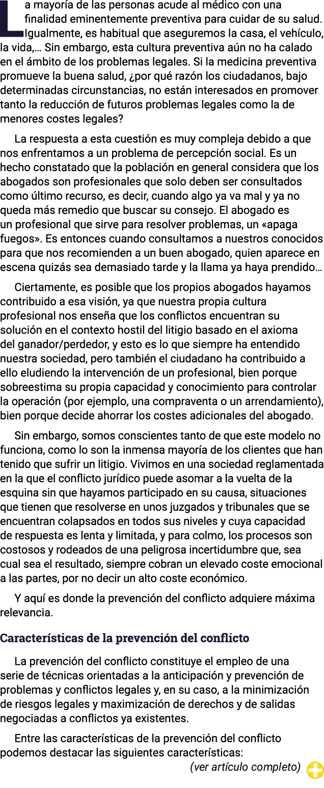 La mayoría de las personas acude al médico con una finalidad eminentemente preventiva para cuidar de su salud  Igualm   