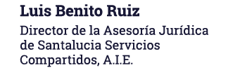 Luis Benito Ruiz Director de la Asesoría Jurídica de Santalucia Servicios Compartidos, A I E 