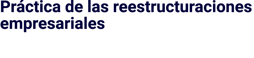 Práctica de las reestructuraciones empresariales Amanda Cohen Benchetrit Magistrada mercantil  Profesora asociada de    