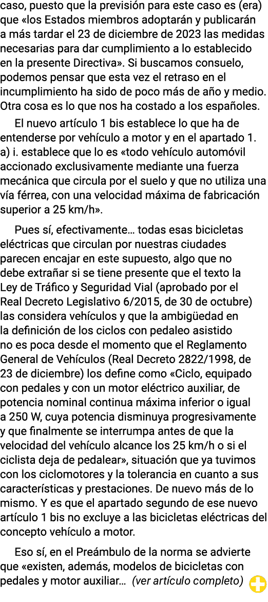 caso, puesto que la previsi n para este caso es (era) que «los Estados miembros adoptar n y publicar n a m s tardar e...