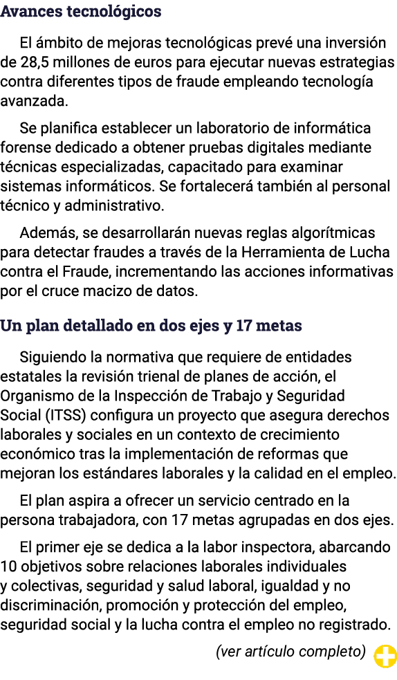 Avances tecnol gicos El mbito de mejoras tecnol gicas prev  una inversi n de 28,5 millones de euros para ejecutar nu...