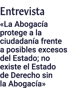 Entrevista «La Abogac a protege a la ciudadan a frente a posibles excesos del Estado; no existe el Estado de Derecho ...