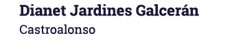 Dianet Jardines Galcer n Castroalonso