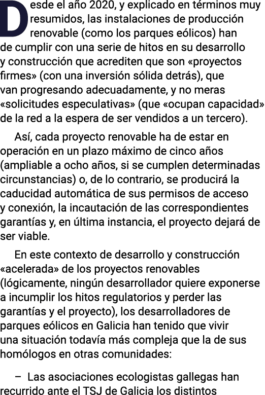 Desde el a o 2020, y explicado en t rminos muy resumidos, las instalaciones de producci n renovable (como los parques...