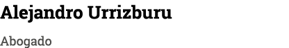 Alejandro Urrizburu Abogado